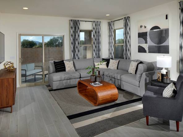 The open-concept great room makes gathering with friends and family that much easier.
