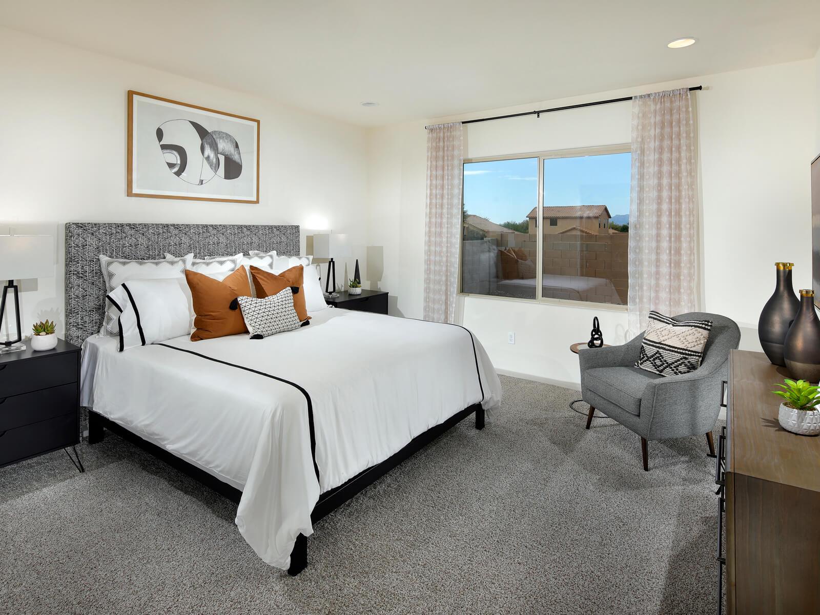Unwind at the end of the day in the downstairs primary suite.