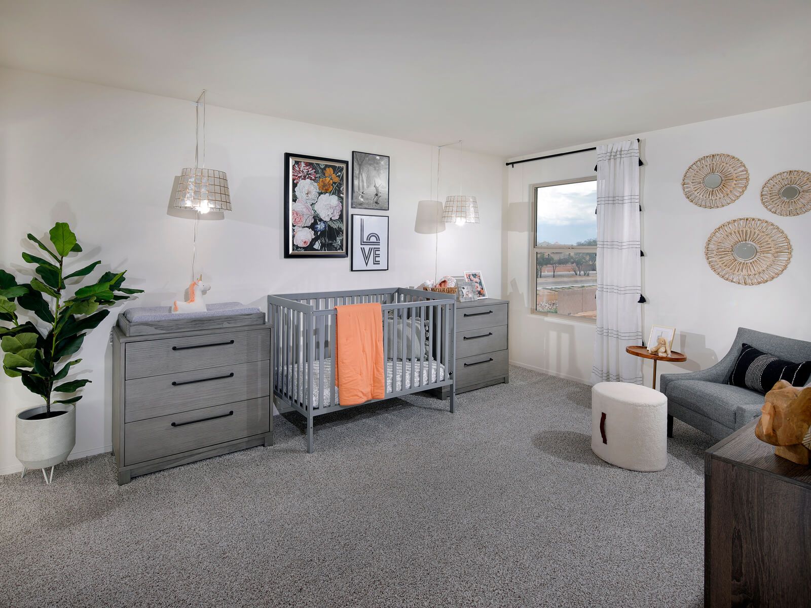 The Mascota floorplan offers three secondary upstairs bedrooms, perfect for guests or kids.