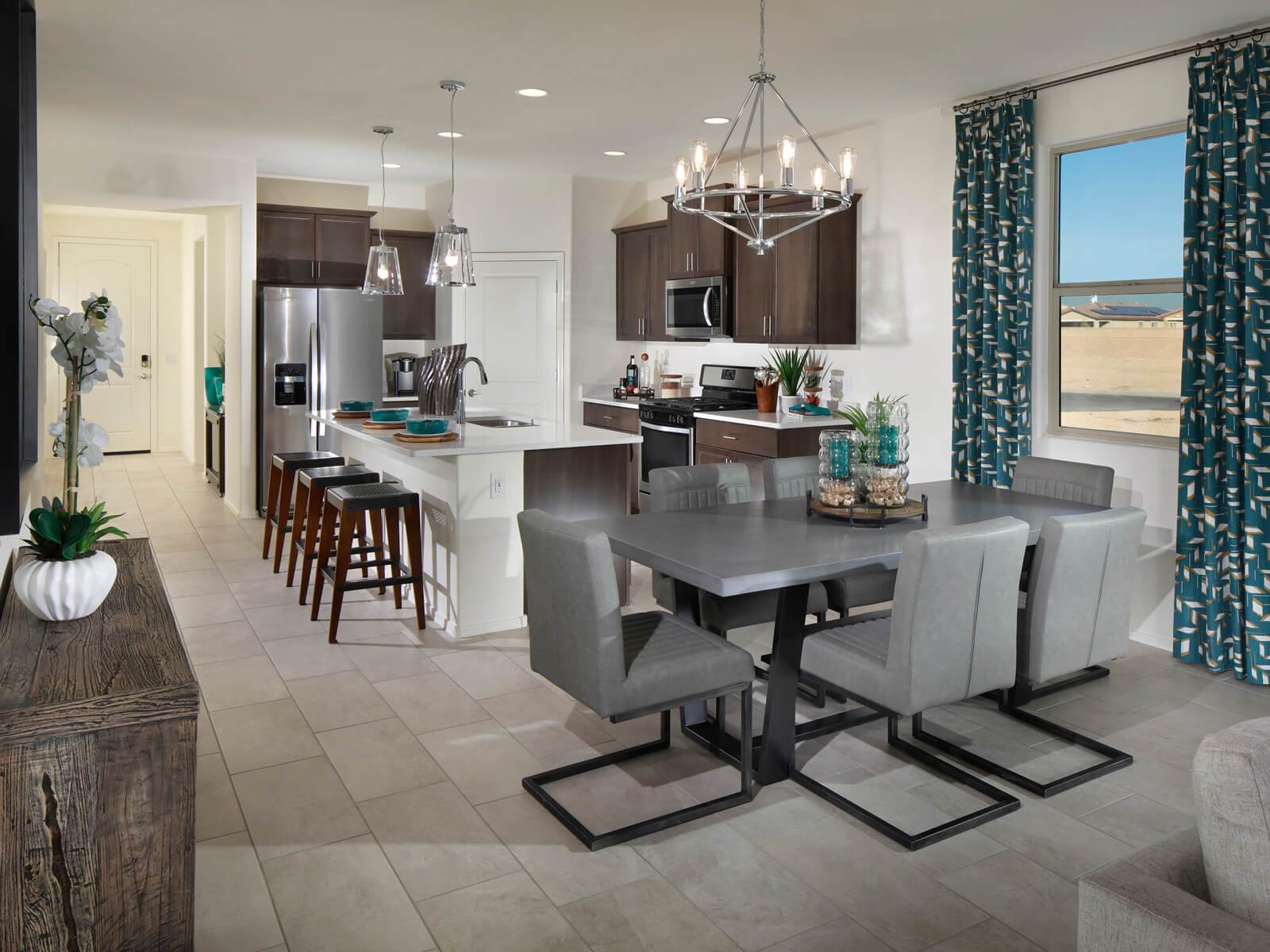 Only a step away from your guests as they dine in your beautiful home.