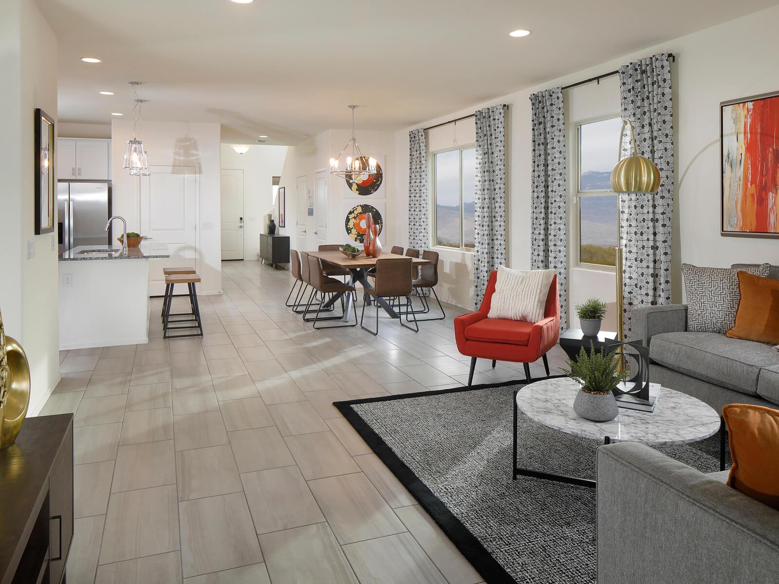 The 2380 floorplan modeled at Hanson Ridge.