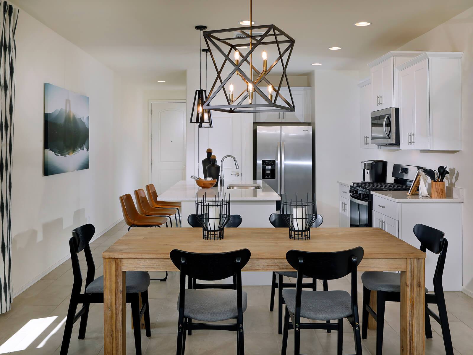 The 1320 floorplan modeled at Chaparral at Rancho Marana in Marana, AZ.
