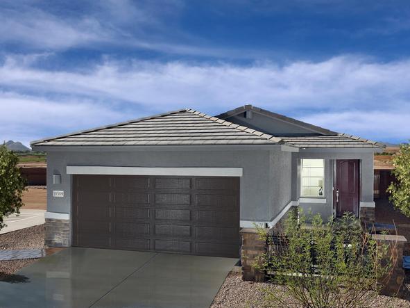 The 1560 floorplan modeled at Fieldstone in Gladden Farms in Marana, AZ.