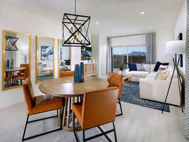 The 1560 floorplan modeled at Fieldstone in Gladden Farms in Marana, AZ.