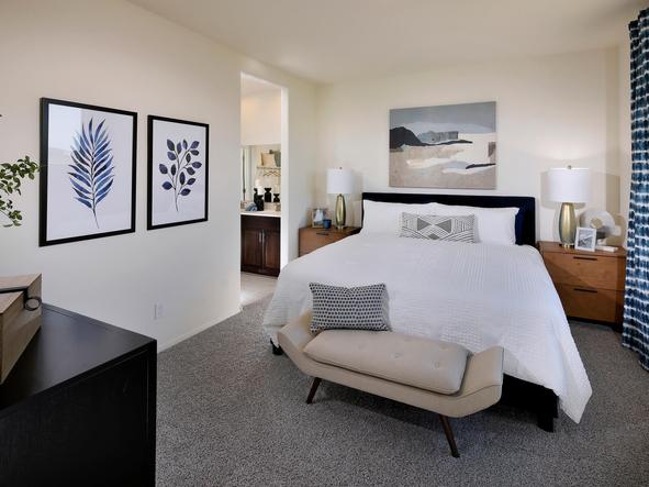 The 1560 floorplan modeled at Fieldstone in Gladden Farms in Marana, AZ.