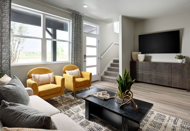 Welcome to the Willow floorplan modeled at Horizon Uptown in Aurora, CO.