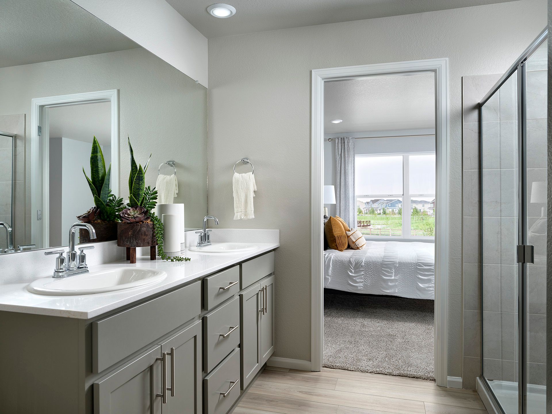 Welcome to the Willow floorplan modeled at Horizon Uptown in Aurora, CO.
