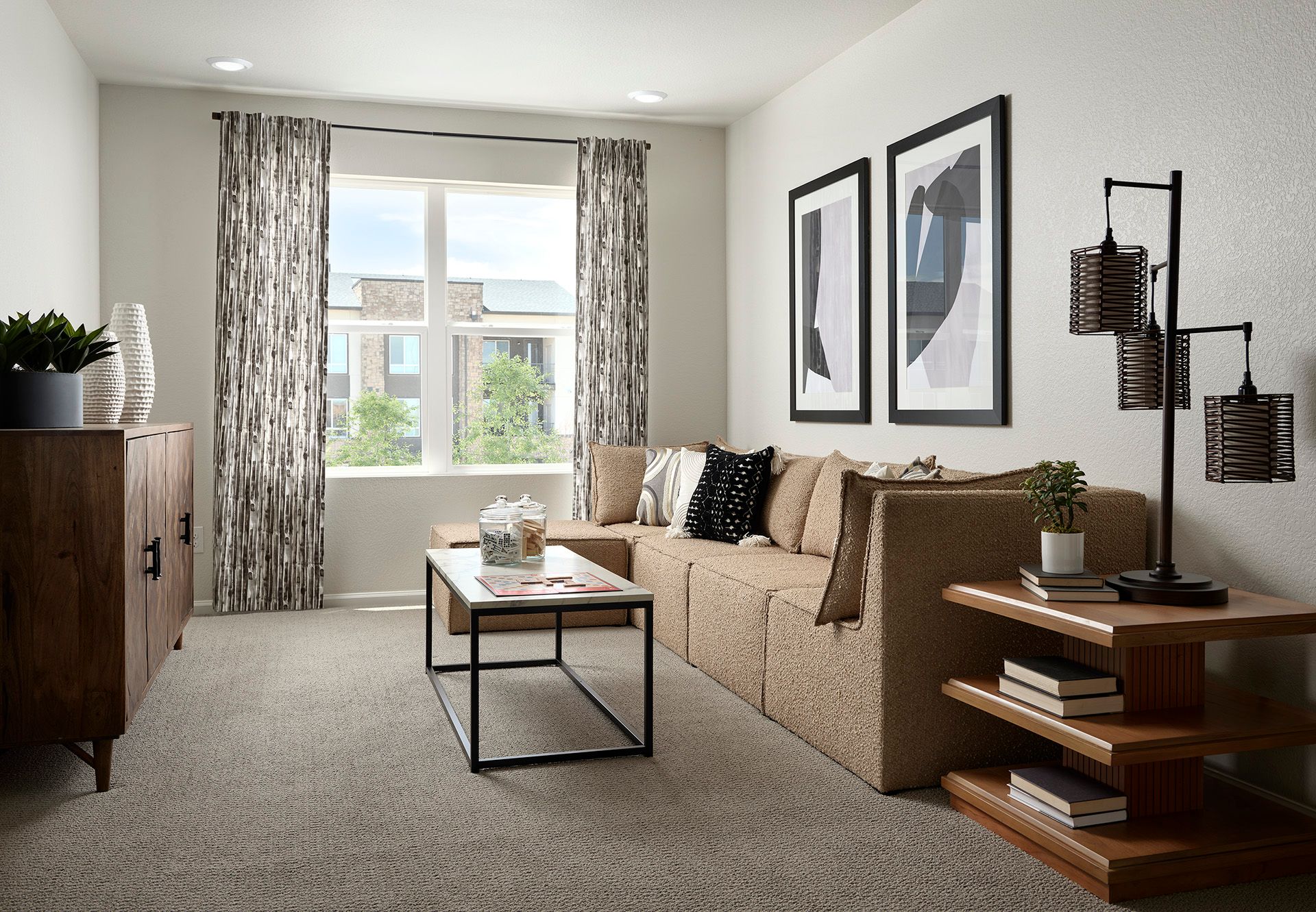 Welcome to the Woodland floorplan modeled ay Horizon Uptown in Aurora, CO.