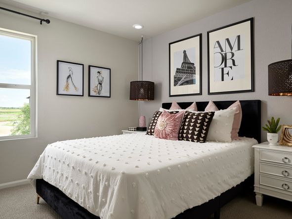 Welcome to the Woodland floorplan modeled ay Horizon Uptown in Aurora, CO.