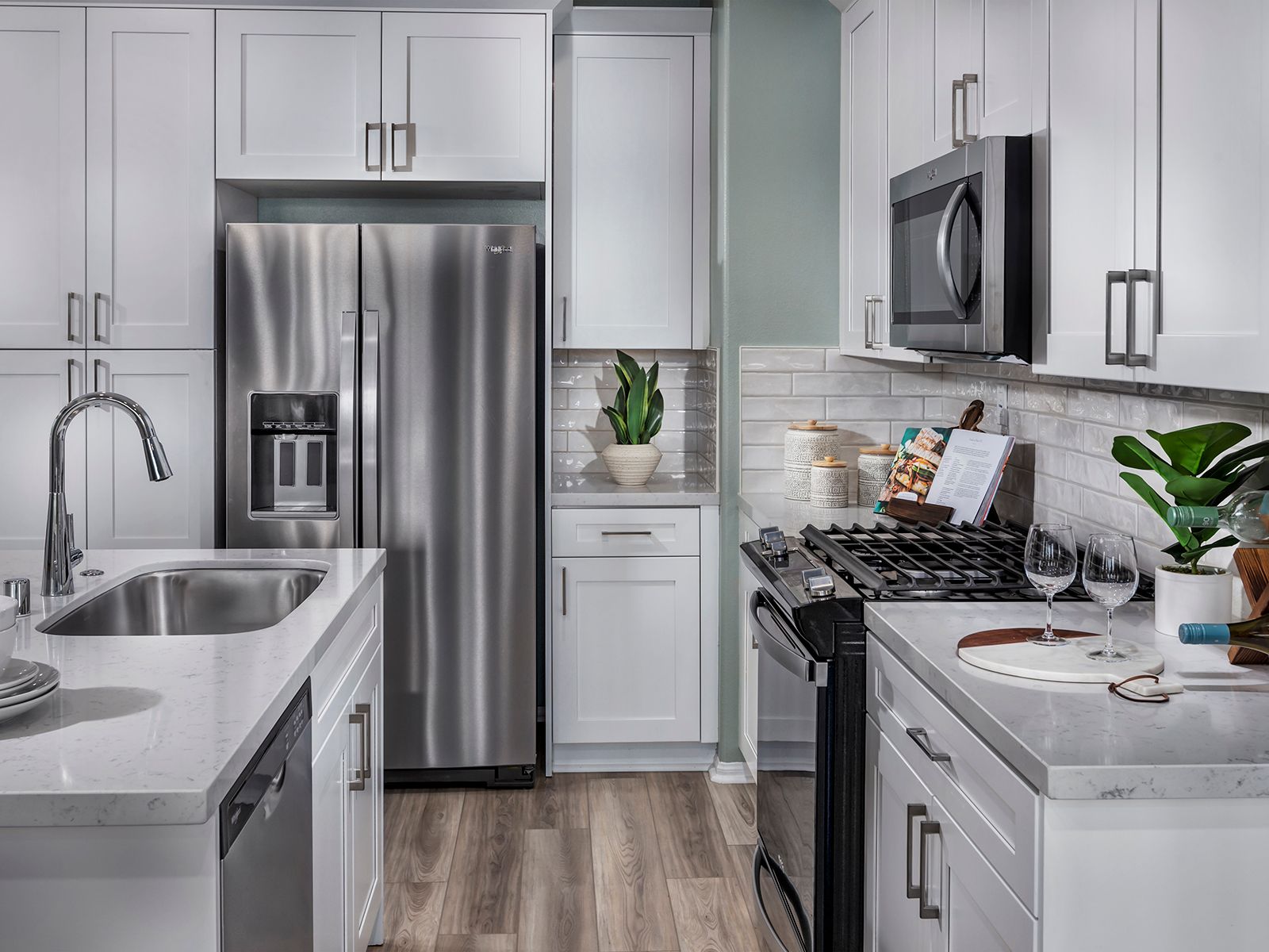 Residence 3 interior image modeled at a nearby Meritage community.