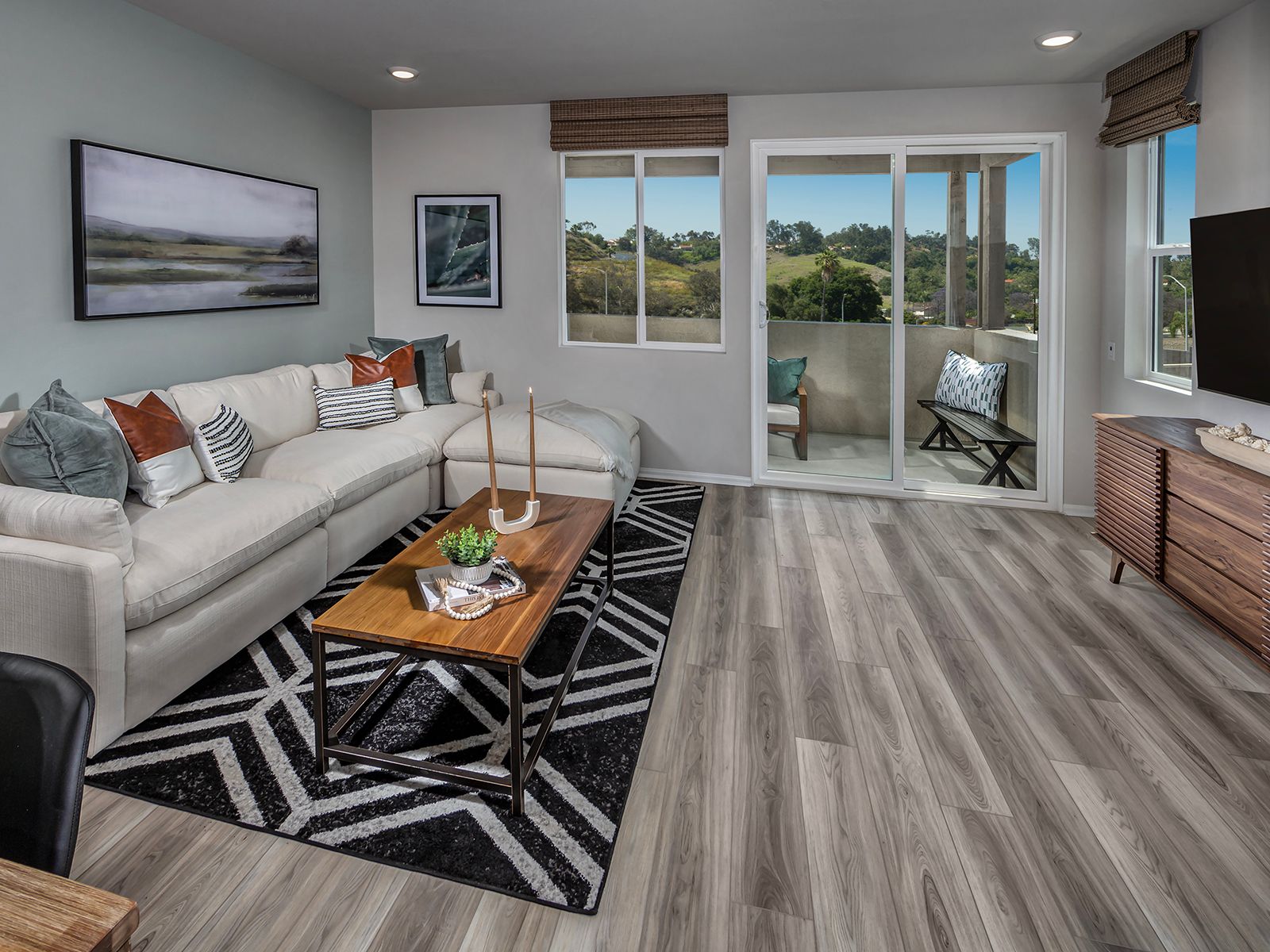 Residence 3 interior image modeled at a nearby Meritage community.