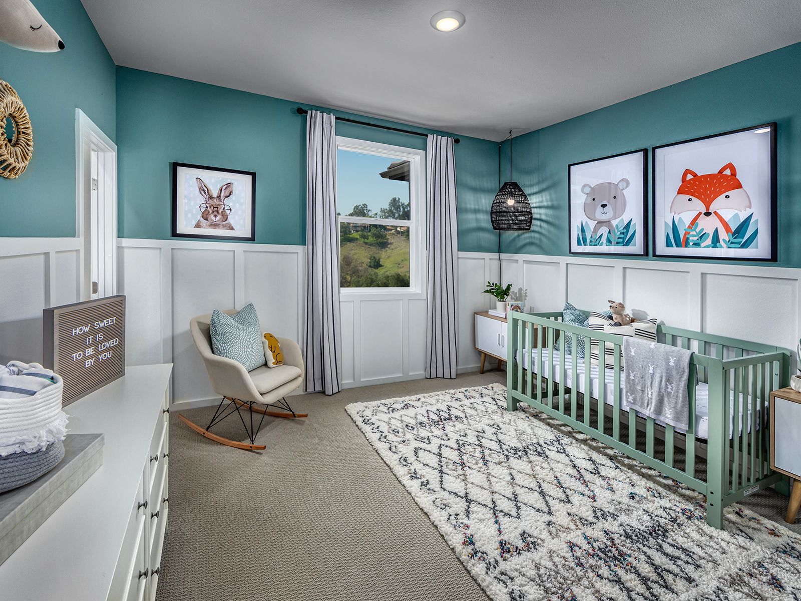 Bedroom in the 1636 floorplan at a Meritage Homes community in Pomona, CA.