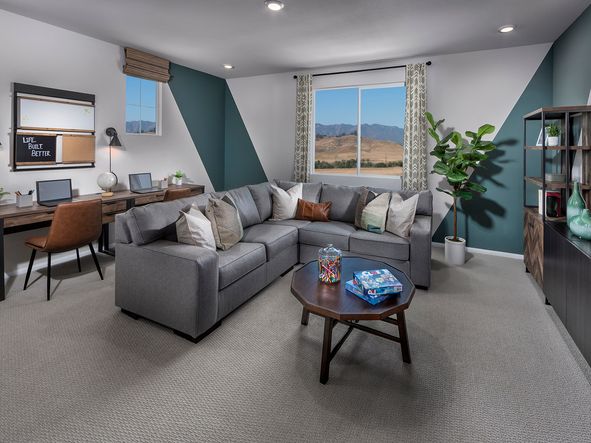 Enjoy movie nights and homework sessions in the upstairs loft.