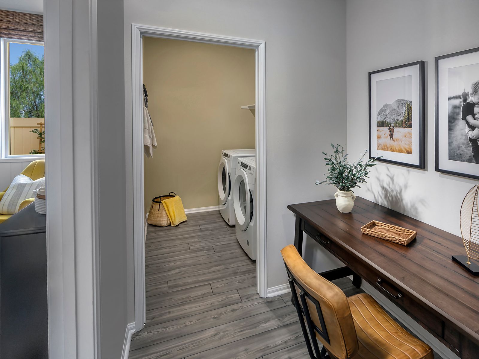 Residence 2 floorplan modeled at a nearby Meritage community.