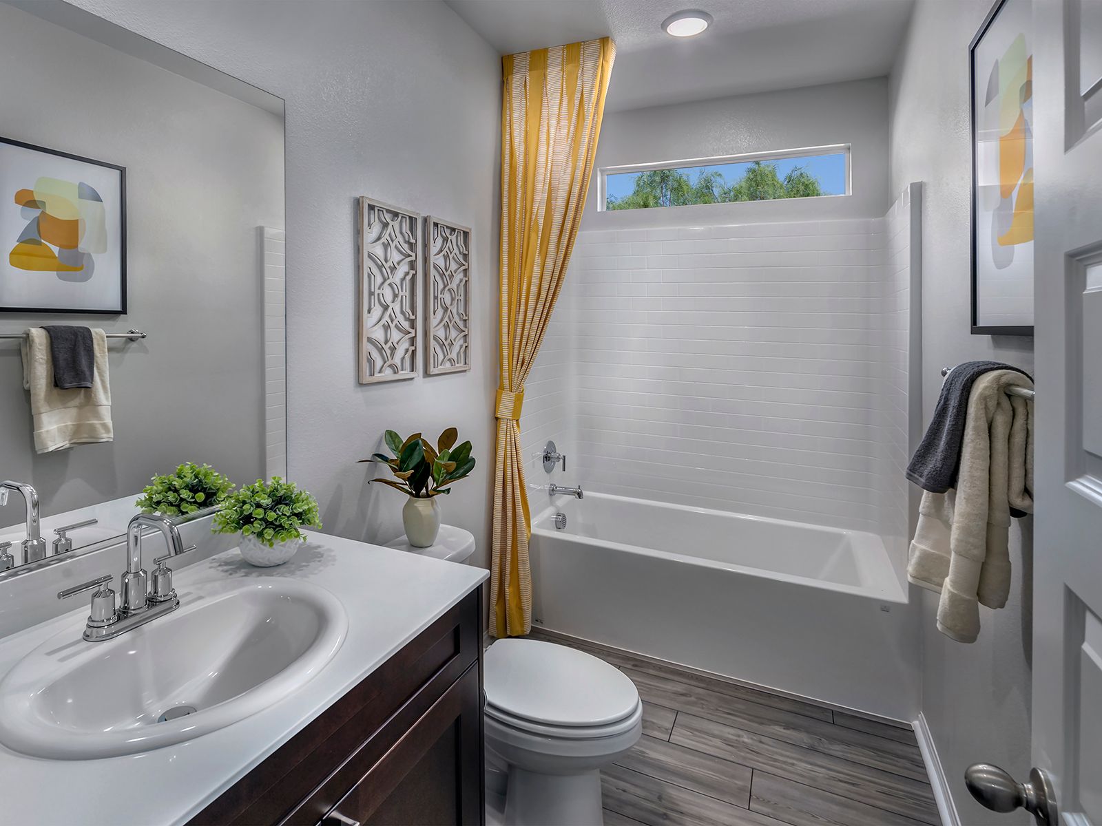 Residence 2 floorplan modeled at a nearby Meritage community.