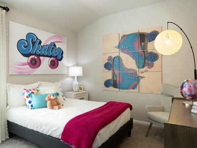 The four bedrooms creates space for a growing family.