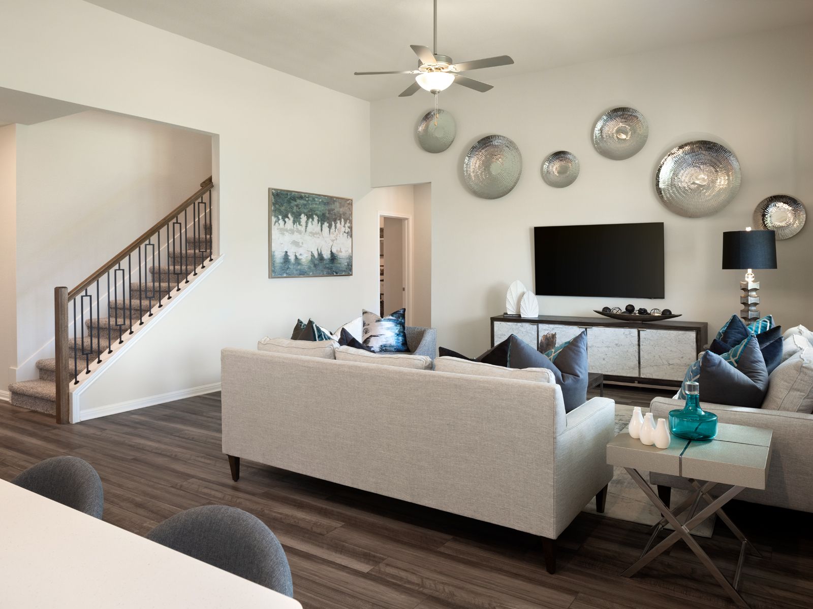 Spend some down time in the cozy living room.