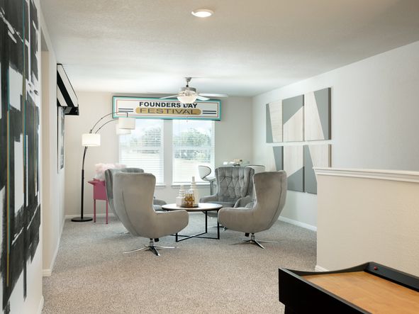 There's plenty of space in the large game room.
