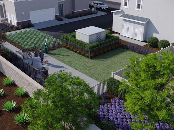 Pet owners will love the private, community dog park.