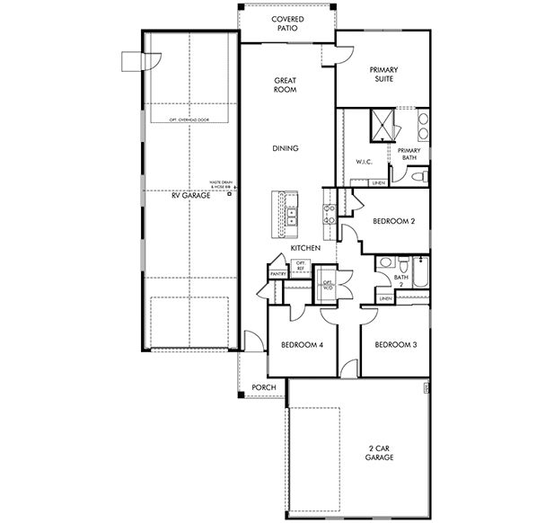 Logan - RV Garage Included floor plan
