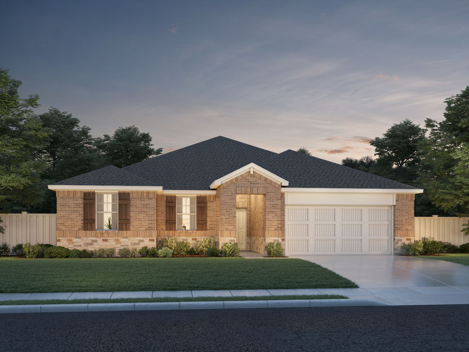 The Capital (520) Floorplan B Elevation Rendering