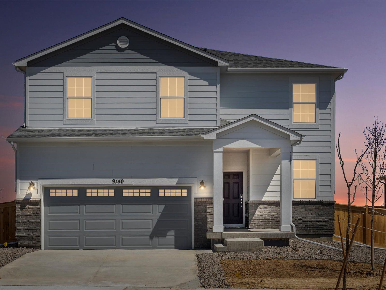 The Silversage Floorplan, images taken at Buffalo Highlands.