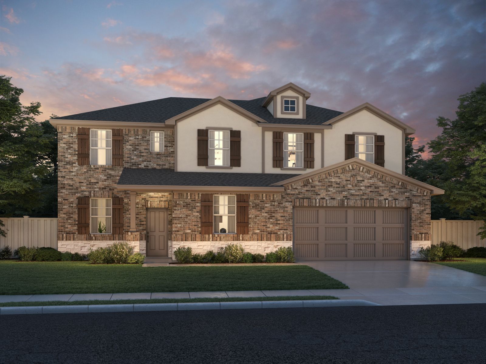 The Frontier (560) Floorplan B Elevation Rendering