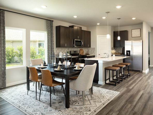 Enjoy family meals at the dinner table.