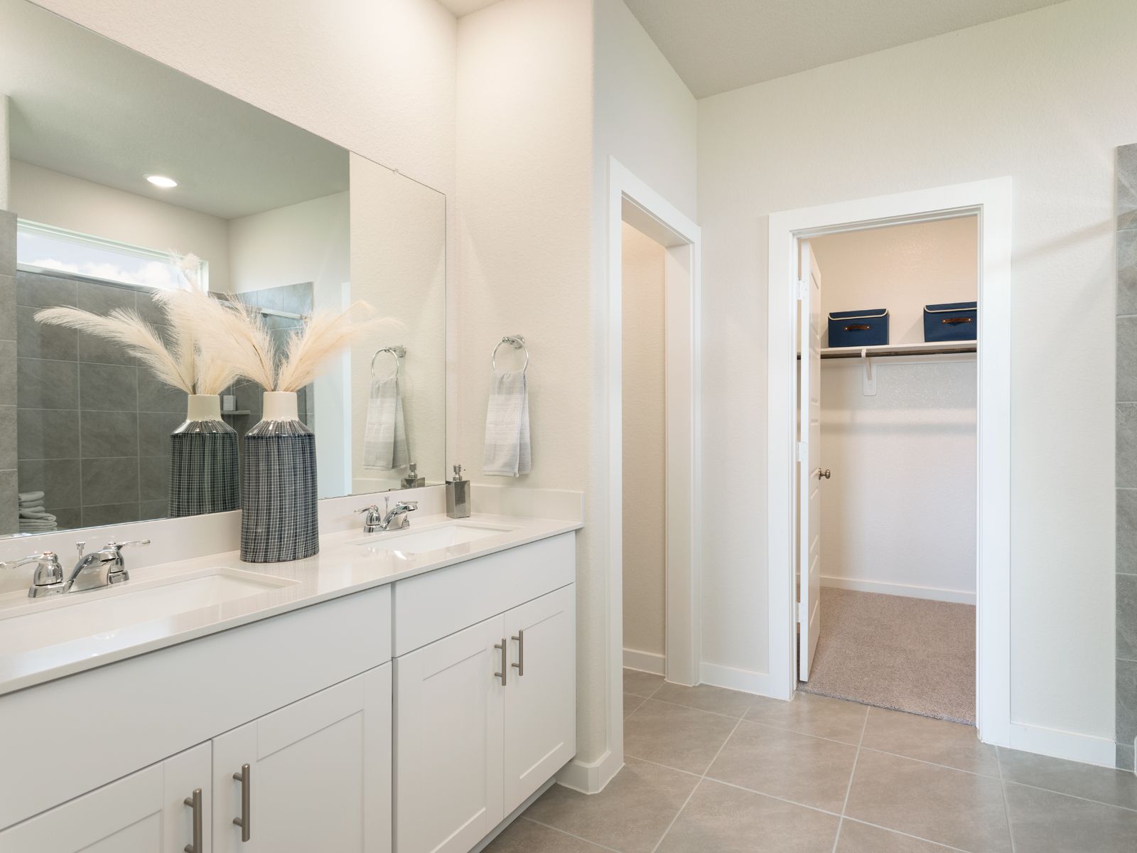 Unwind in your tranquil primary bathroom.