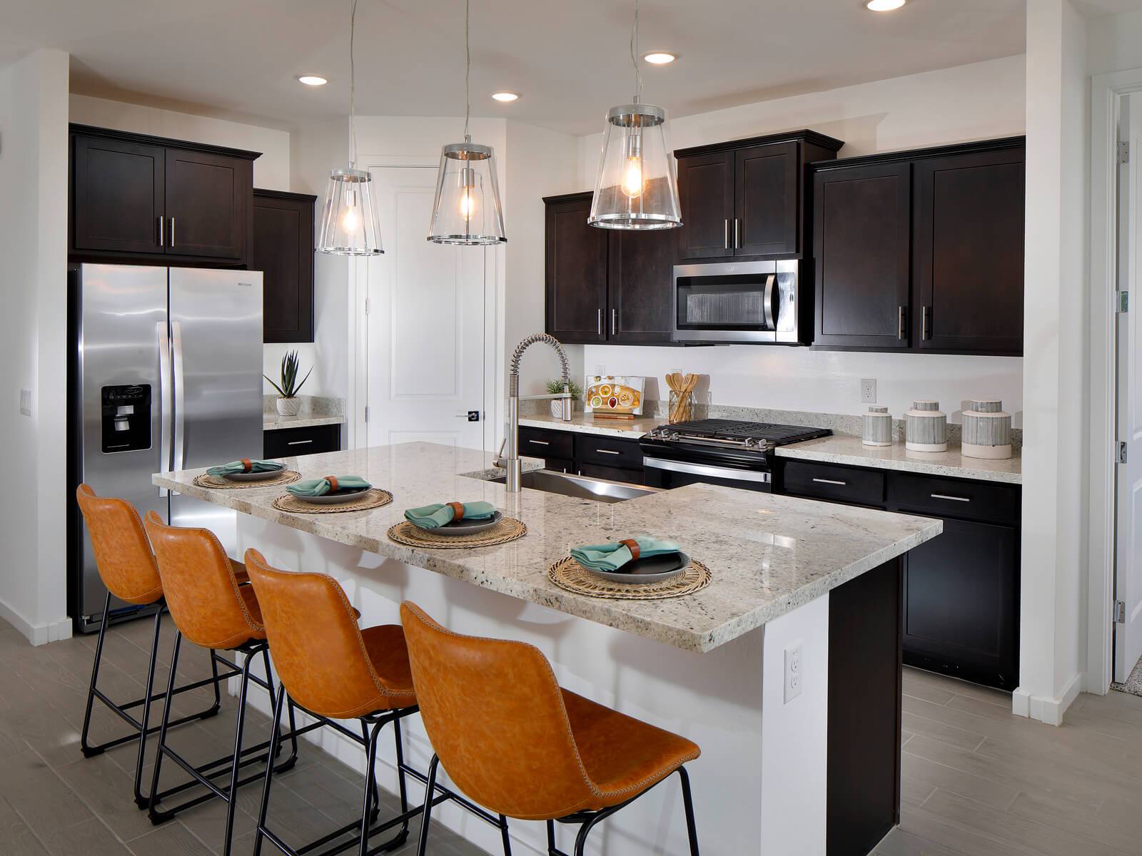 Kitchen in Mason Floorplan at The Enclave on Olive