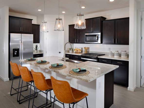 Kitchen in Mason Floorplan at The Enclave on Olive
