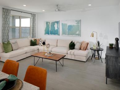 Living Area in Mason Floorplan at The Enclave on Olive