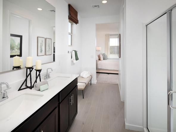 Primary Bath in Mason Floorplan at The Enclave on Olive