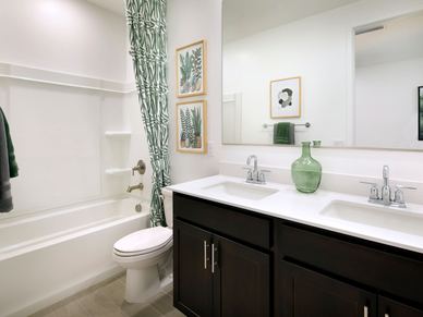 Secondary Bath in Mason Floorplan at The Enclave on Olive