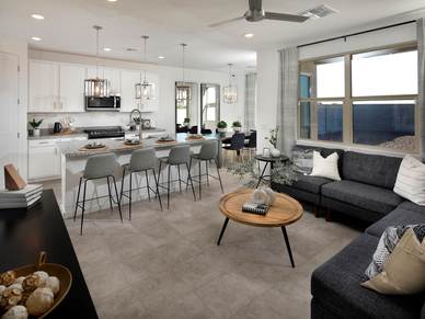 Living Room in Carson Floorplan at The Enclave on Olive