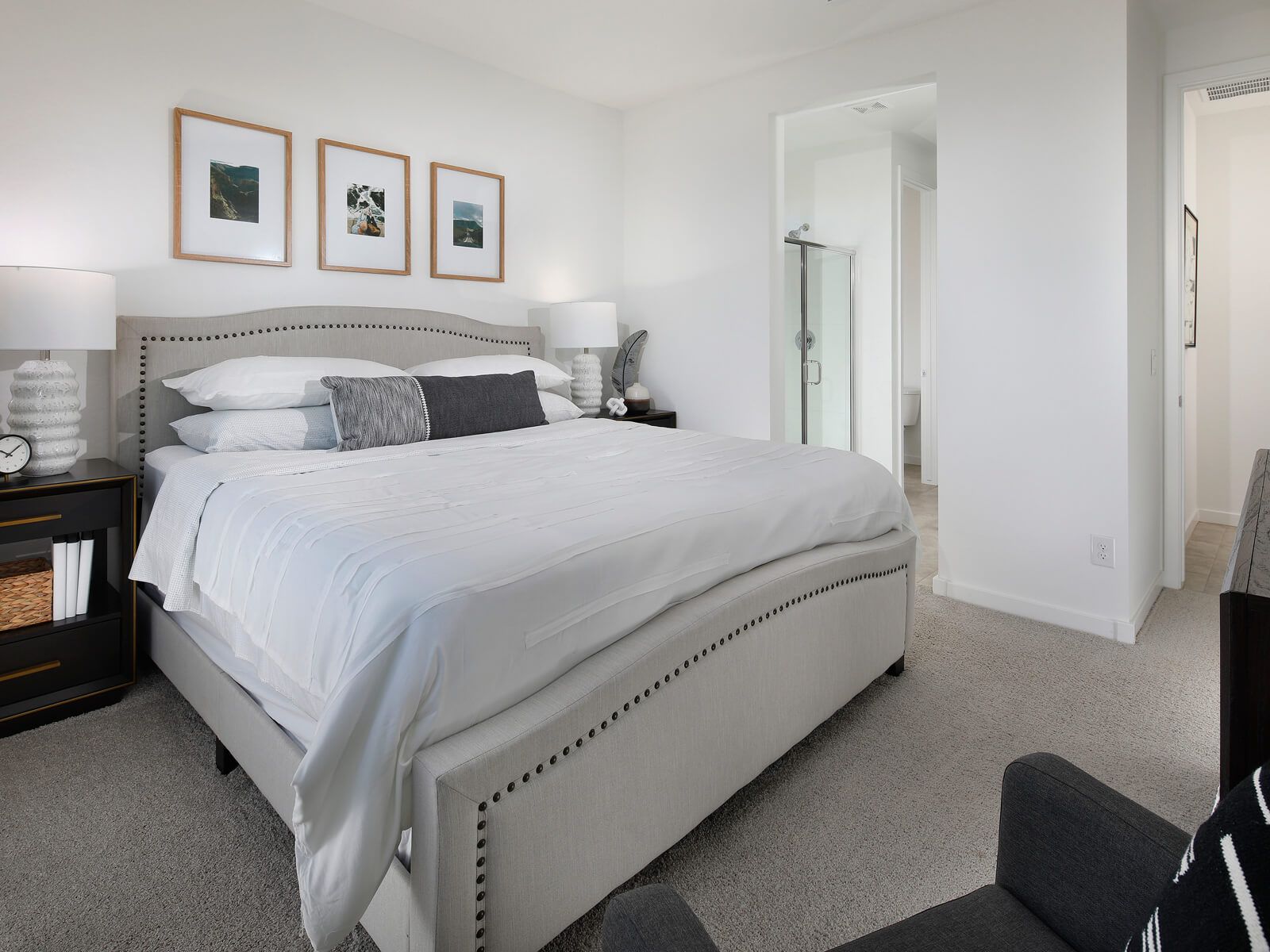 Primary Bed in Carson Floorplan at The Enclave on Olive