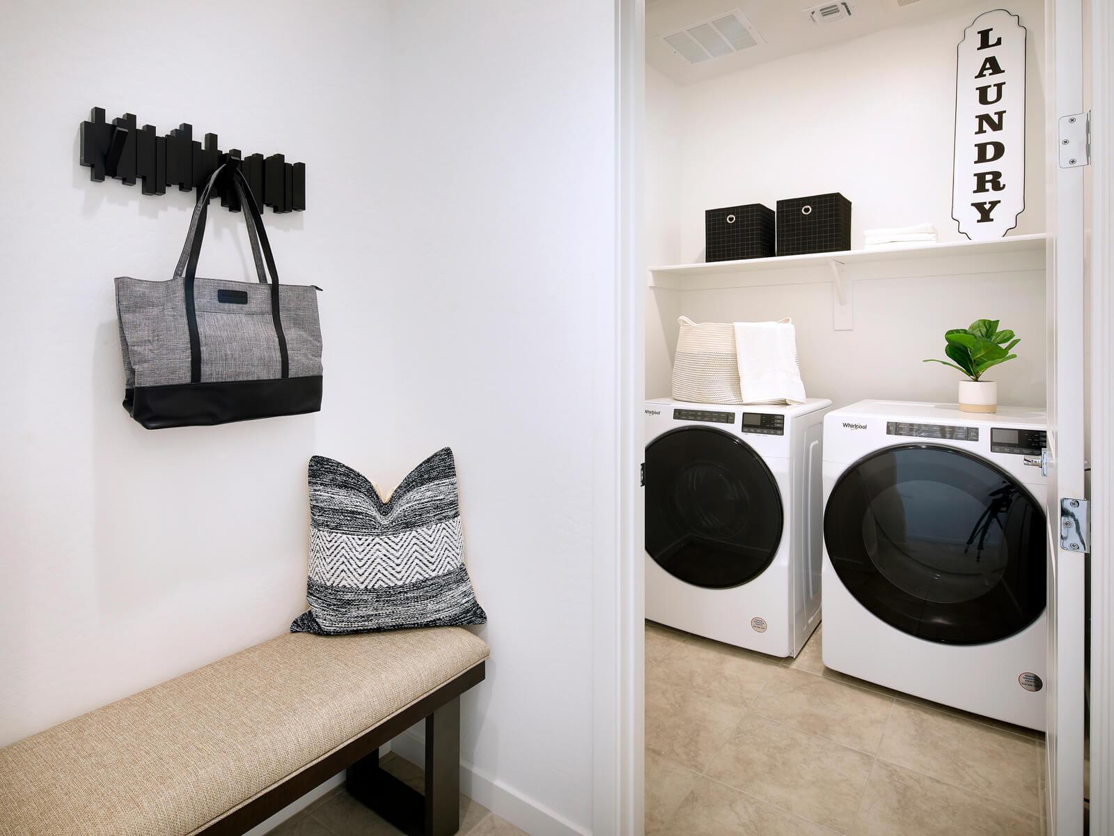 Laundry in Carson Floorplan at The Enclave on Olive