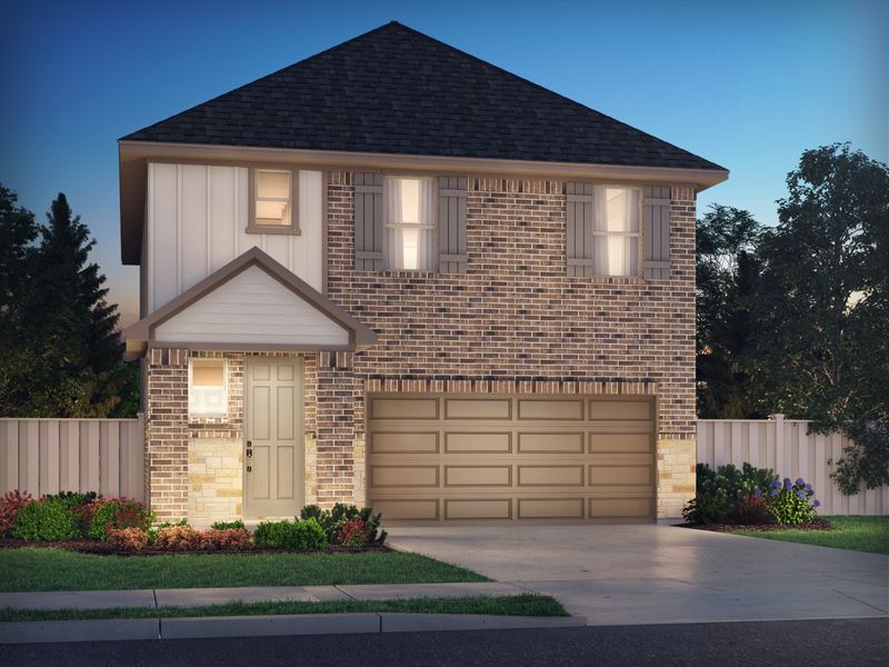 The Bryce (375) by Meritage Homes in Houston TX