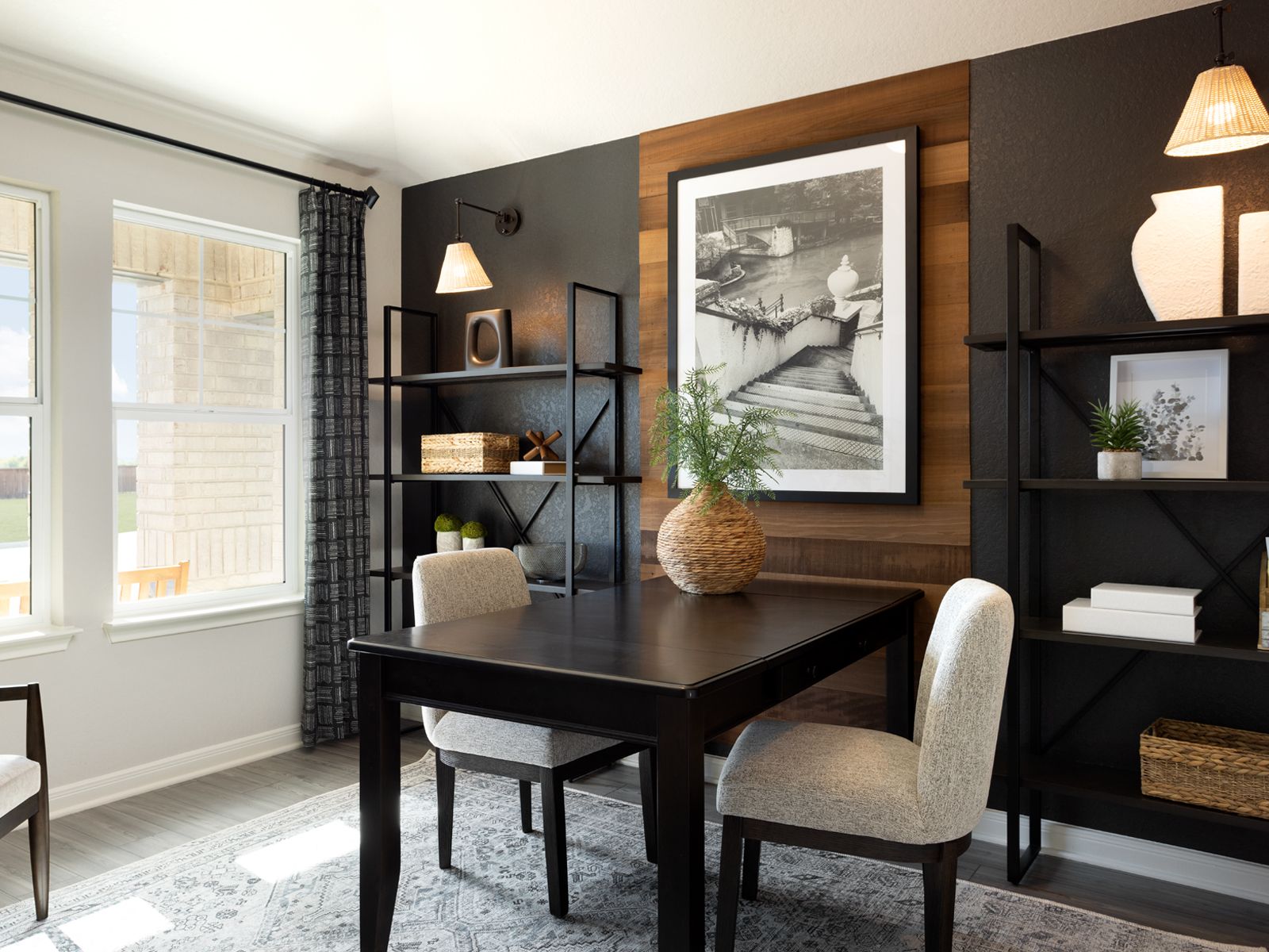 Utilize the spacious flex space as a home office or however best suits your needs.