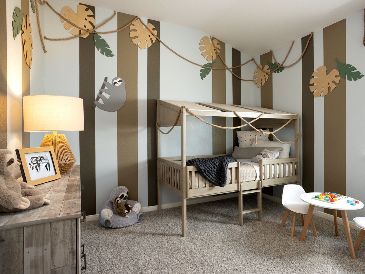 Spacious secondary bedrooms are perfect for guests.