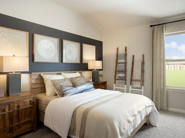 Secondary bedrooms are a great size for guests.