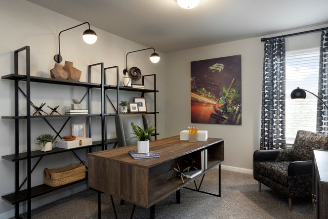 One of the bedrooms can easily be used as a home office space.