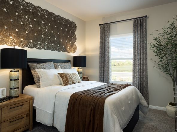 The Reynolds floorplan includes four secondary bedrooms.