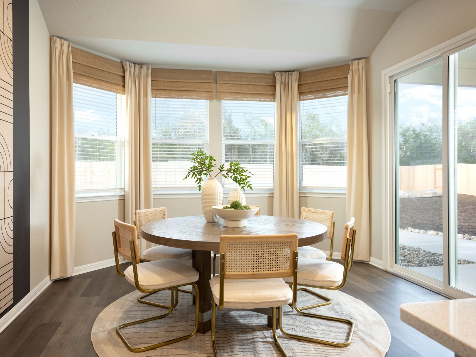 Enjoy some natural lighting in the dining room.