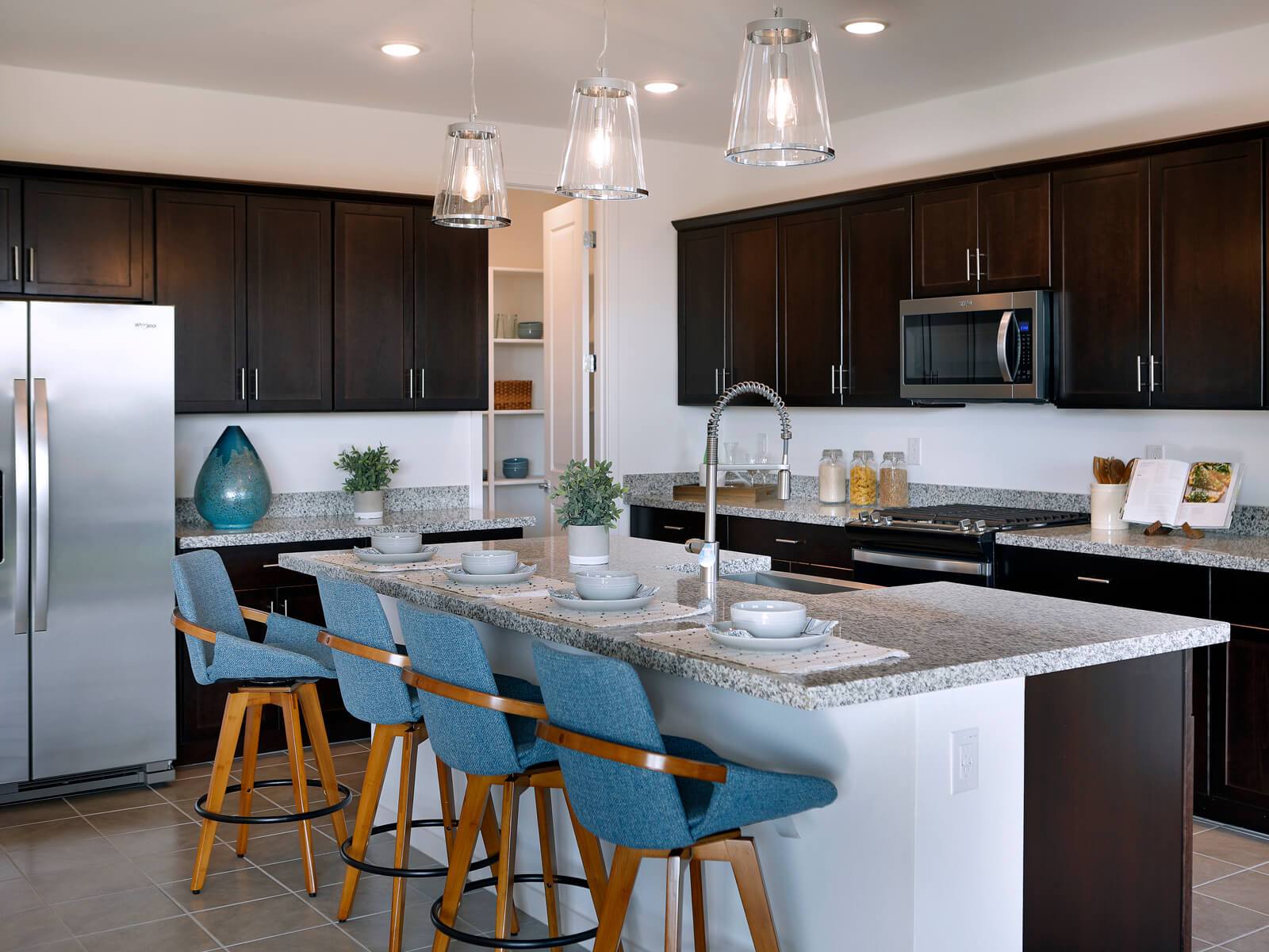 Kitchen in the Avery Floorplan at Paloma Creek in Phoenix, Arizona