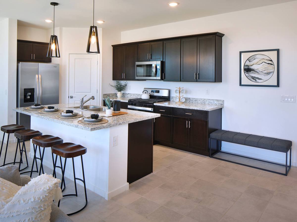 Enzo floorplan image modeled at Paloma Creek in Surprise, AZ.