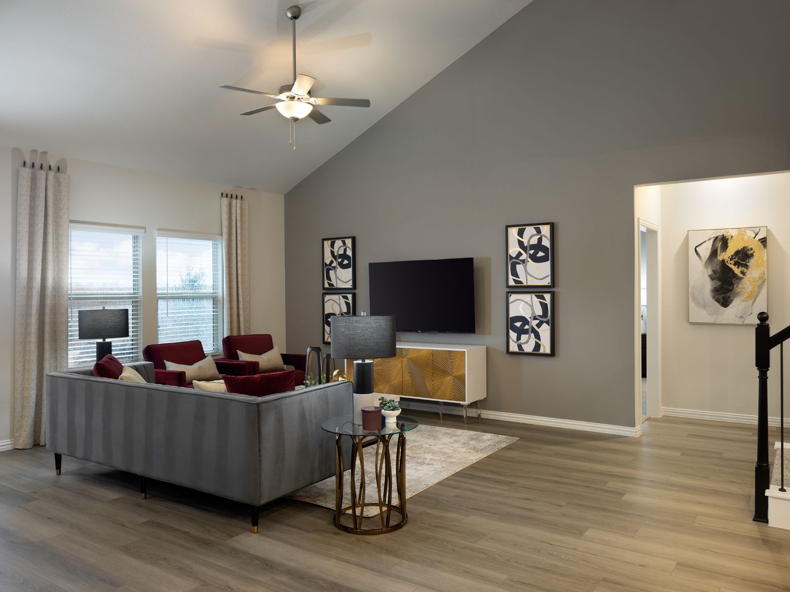Enjoy the cozy living room after a long day
