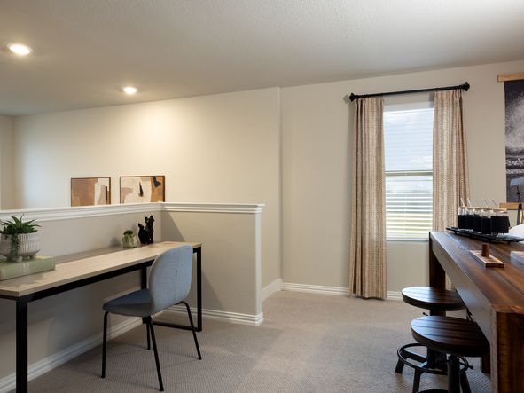 Use the flex space as a home office or a game room