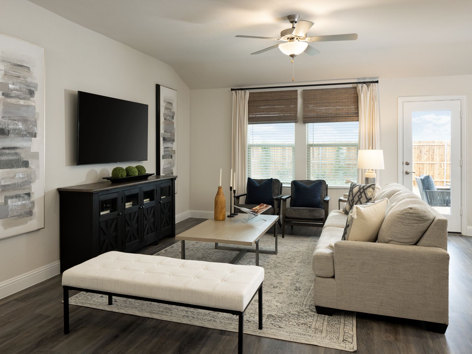 Enjoy the cozy living room after a long day