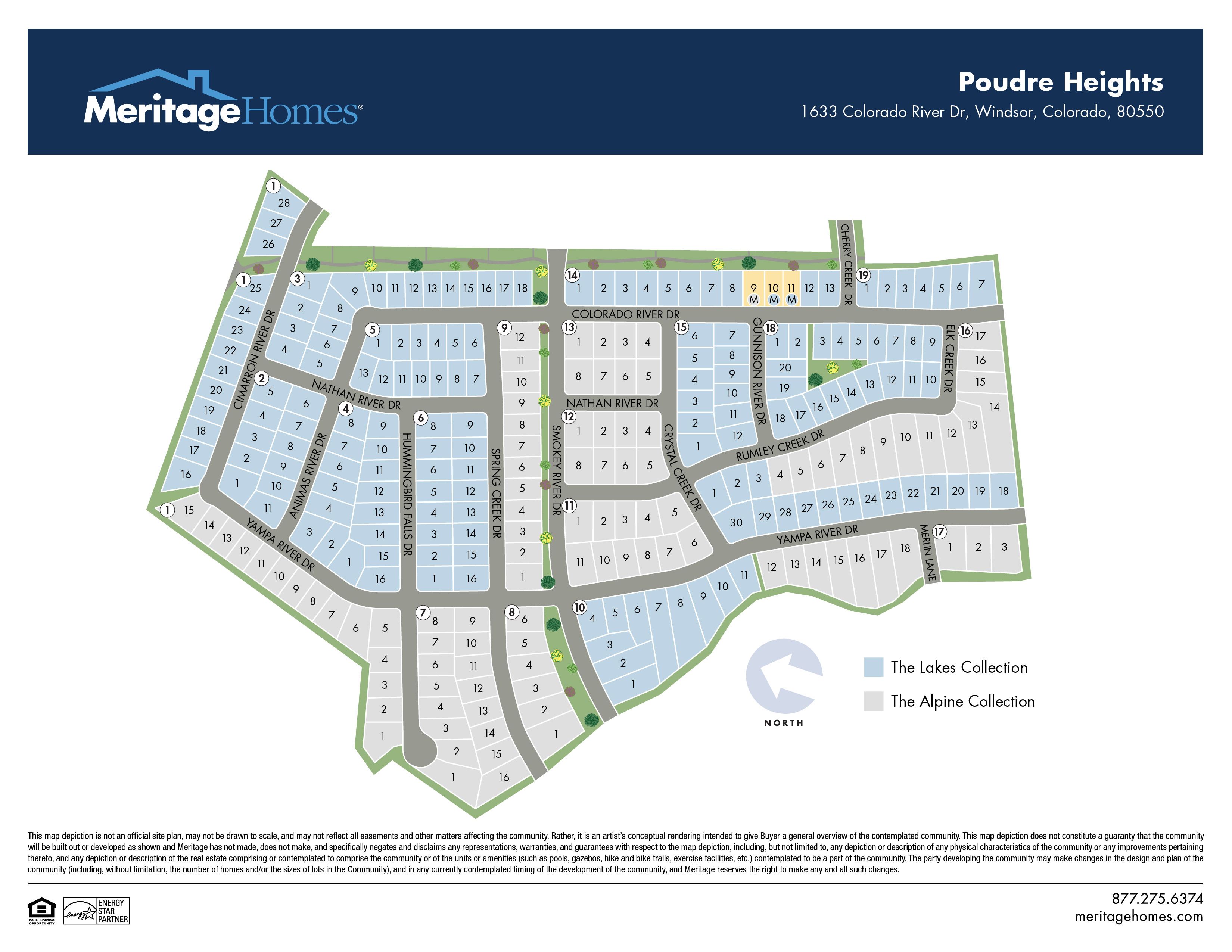 Poudre Heights The Lakes Collection in Windsor, CO New Homes by Meritage Homes